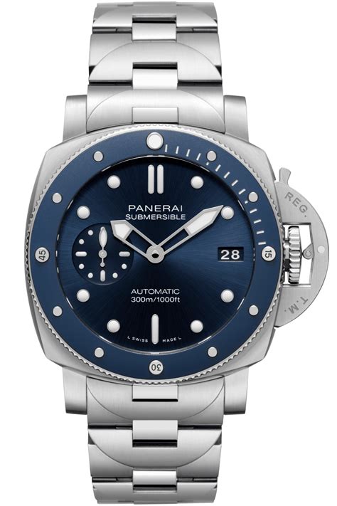 panerai submersible 42mm replica|panerai submersible blu notte.